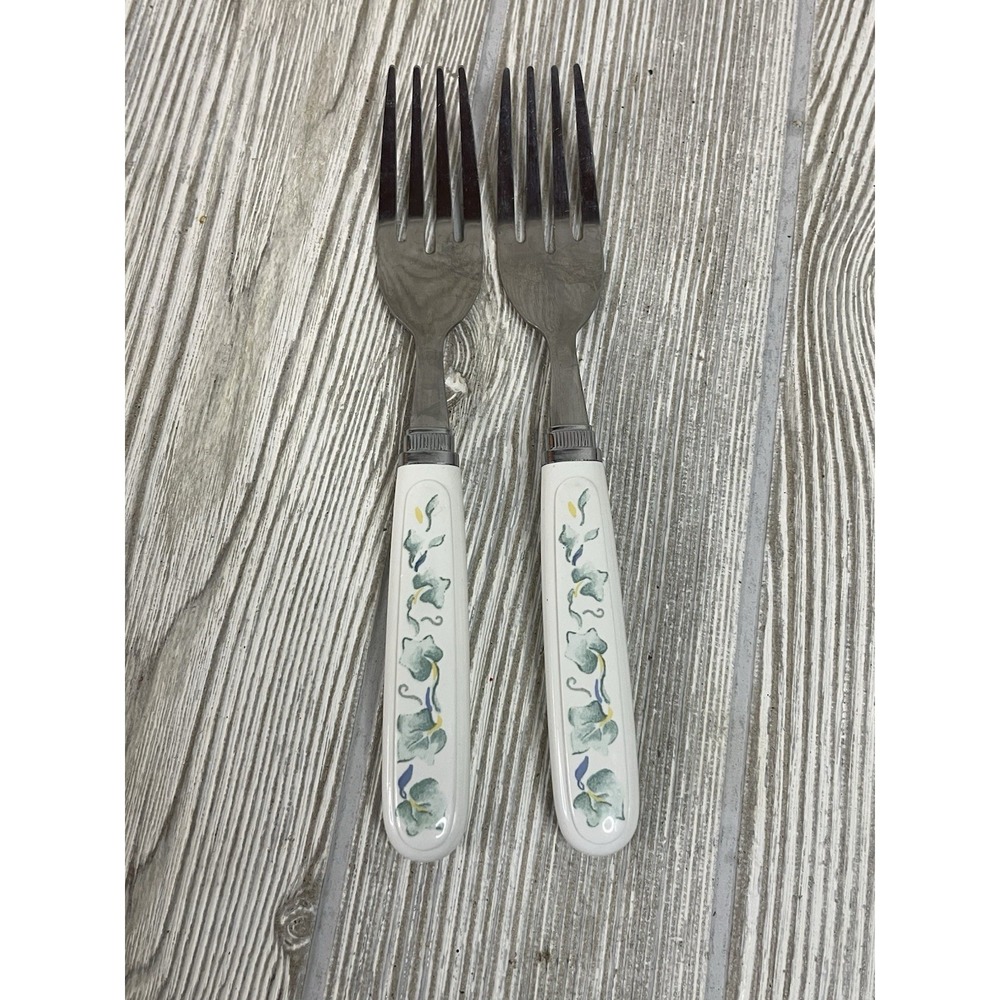 Corelle Flatware Salad Fork Calloway GREEN IVY Stainless Replacement Piece